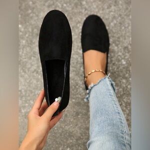 New Without Box Casual Black Slip-On Flats